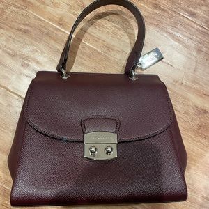 Coach Burgundy Top Handle Purse